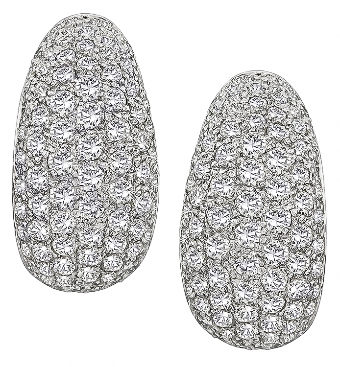Estate 4.00ct Diamond Earrings