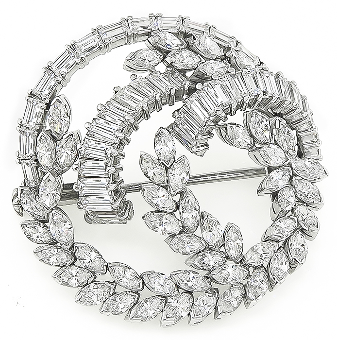 Estate 7.00ct Diamond Pin