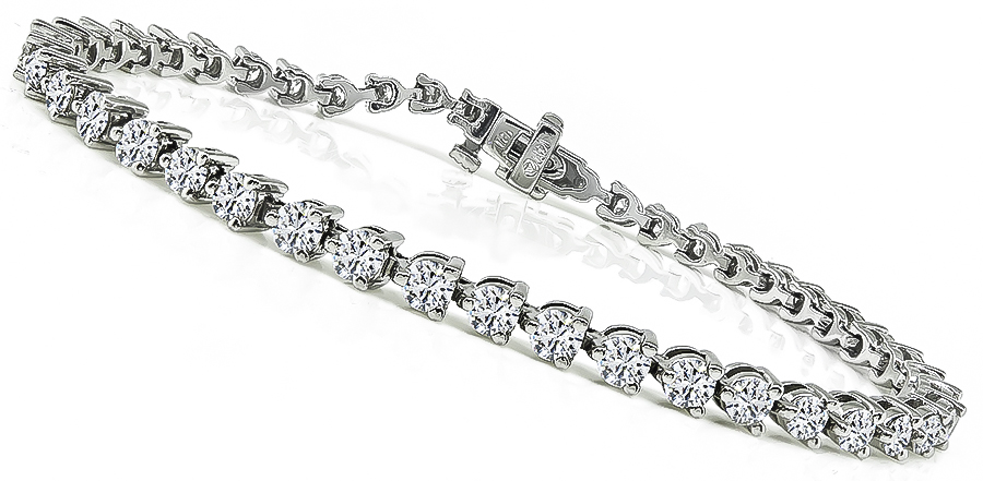 Estate 5.00ct Diamond Tennis Bracelet