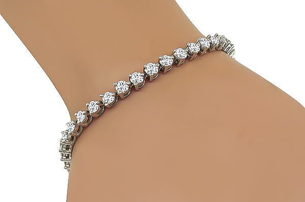 Estate 5.00ct Diamond Tennis Bracelet