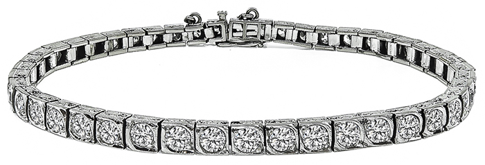Art Deco 5.00ct Diamond Tennis Bracelet