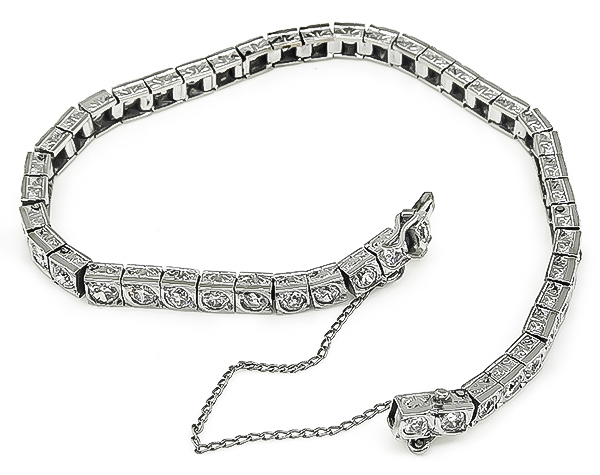 Art Deco 5.00ct Diamond Tennis Bracelet
