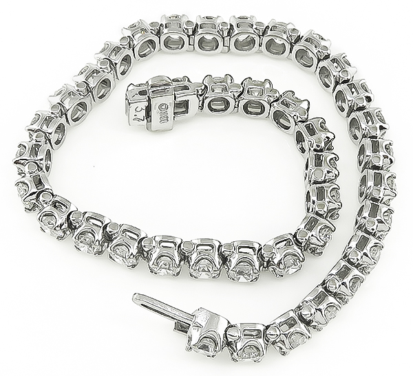 Estate 10.00ct Diamond Tennis Bracelet
