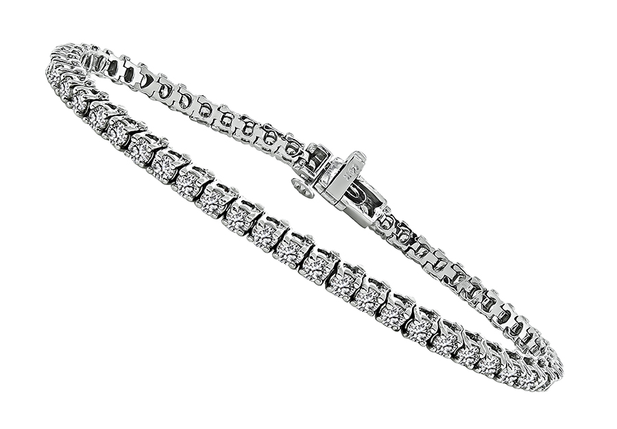 Estate 4.00ct Diamond Tennis Bracelet