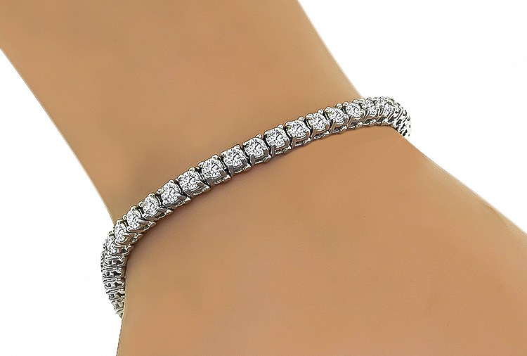 Estate 4.00ct Diamond Tennis Bracelet