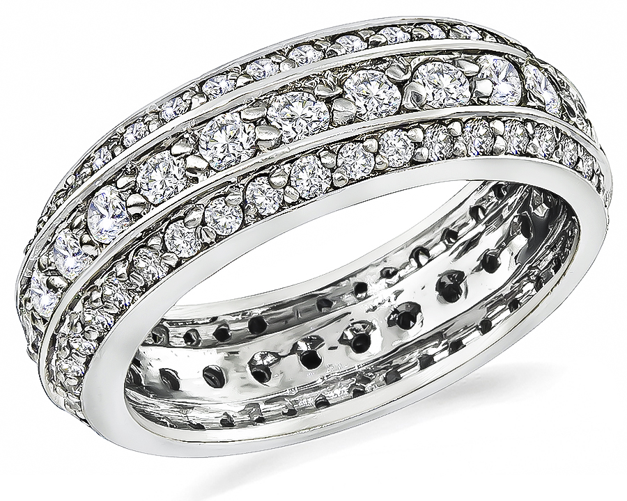 Estate 1.50ct Diamond Eternity Wedding Band