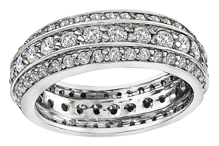 Estate 1.50ct Diamond Eternity Wedding Band