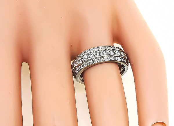 Estate 1.50ct Diamond Eternity Wedding Band