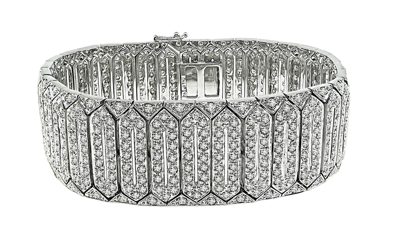 Estate 7.50ct Diamond Gold Bracelet