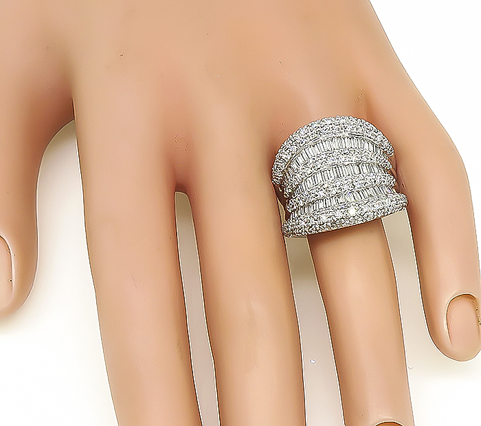 Estate 2.41ct Diamond Gold Cocktail Ring