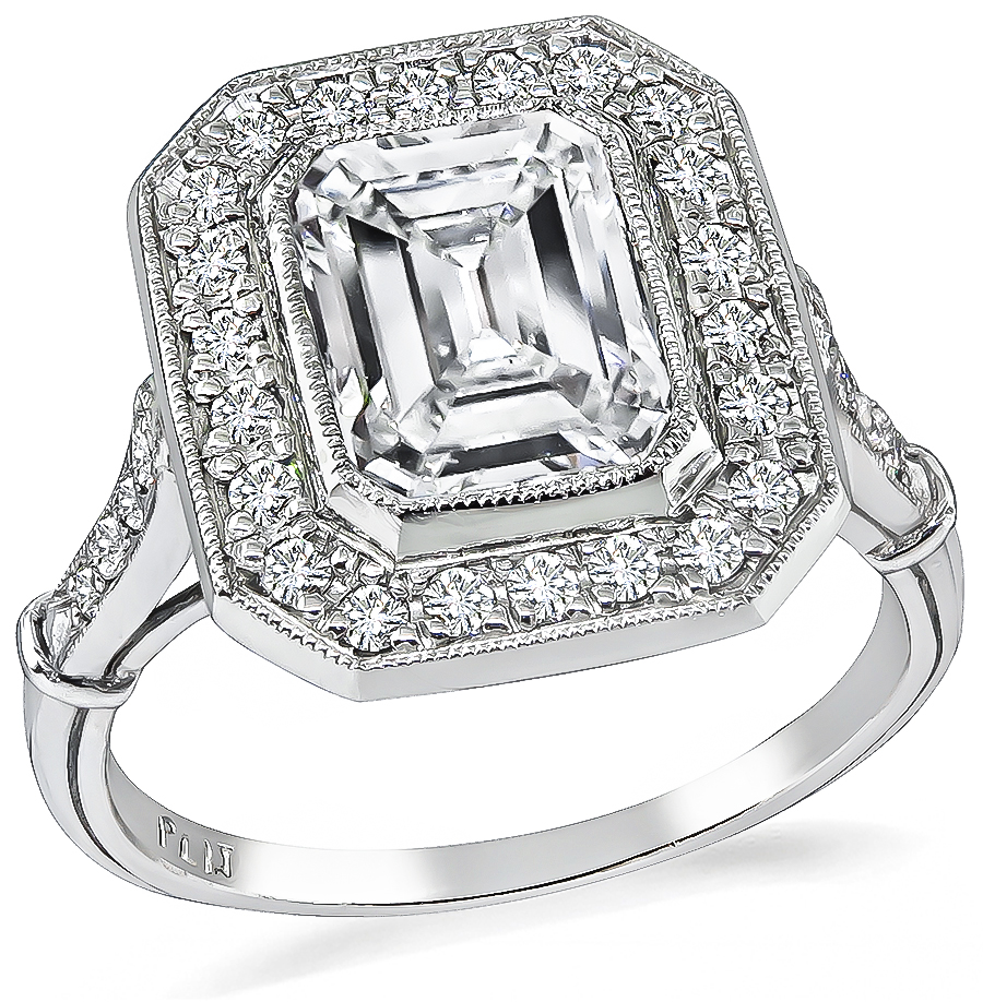 Estate EGL Certified 1.94ct Diamond Engagement Ring