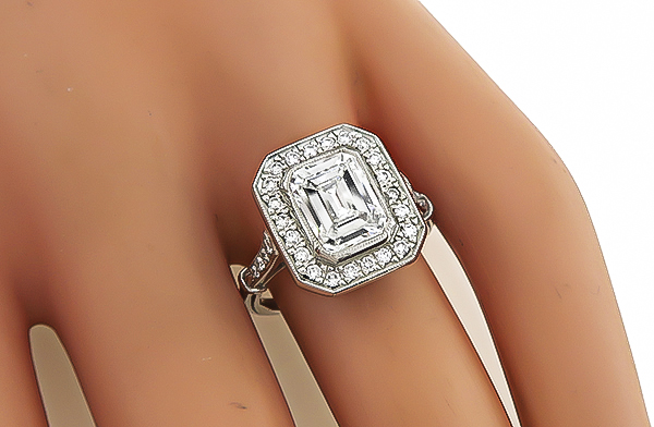 Estate EGL Certified 1.94ct Diamond Engagement Ring
