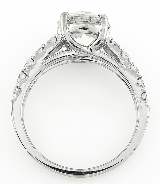 Estate EGL Certified 2.07ct Diamond Engagement Ring
