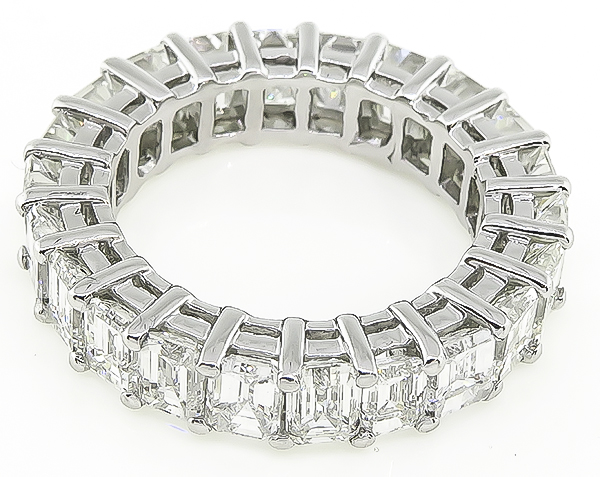 Estate 6.85ct Diamond Eternity Wedding Band