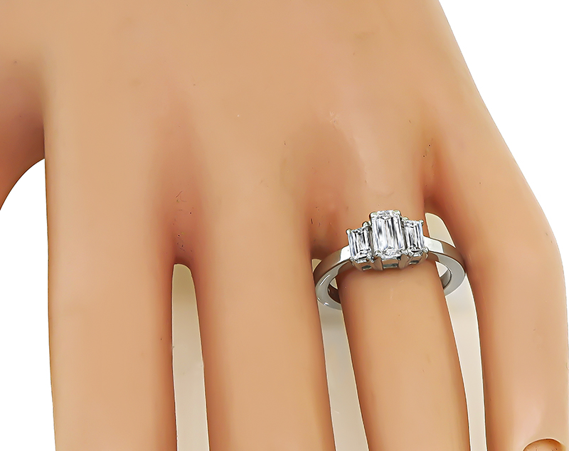 Estate GIA Certified 0.53ct Diamond Engagement Ring