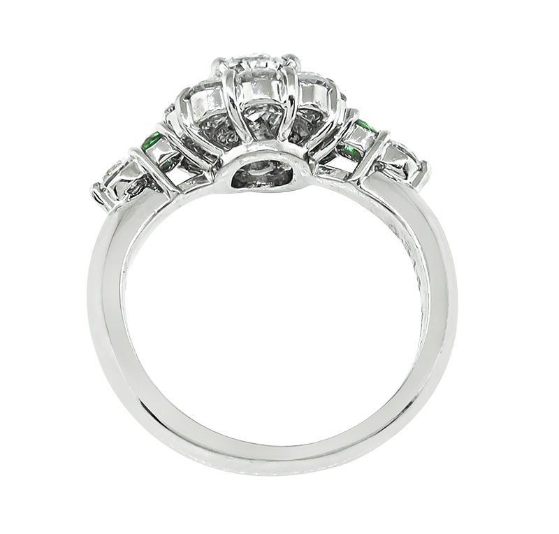 Estate GIA 0.54ct Diamond Engagement Ring