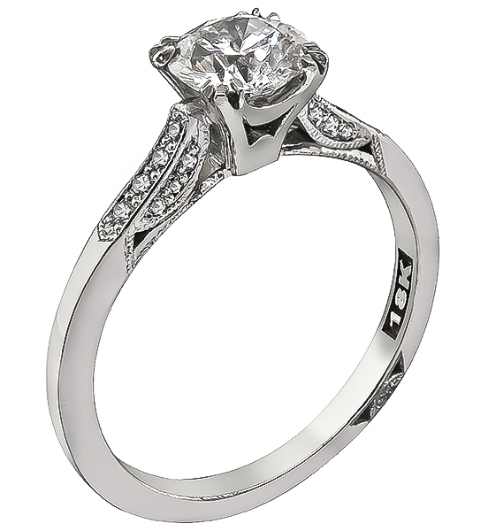 Tacori GIA Cert 0.79ct Diamond Engagement Ring