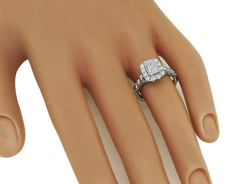 Estate Fana GIA Certified 0.90ct Diamond Engagement Ring