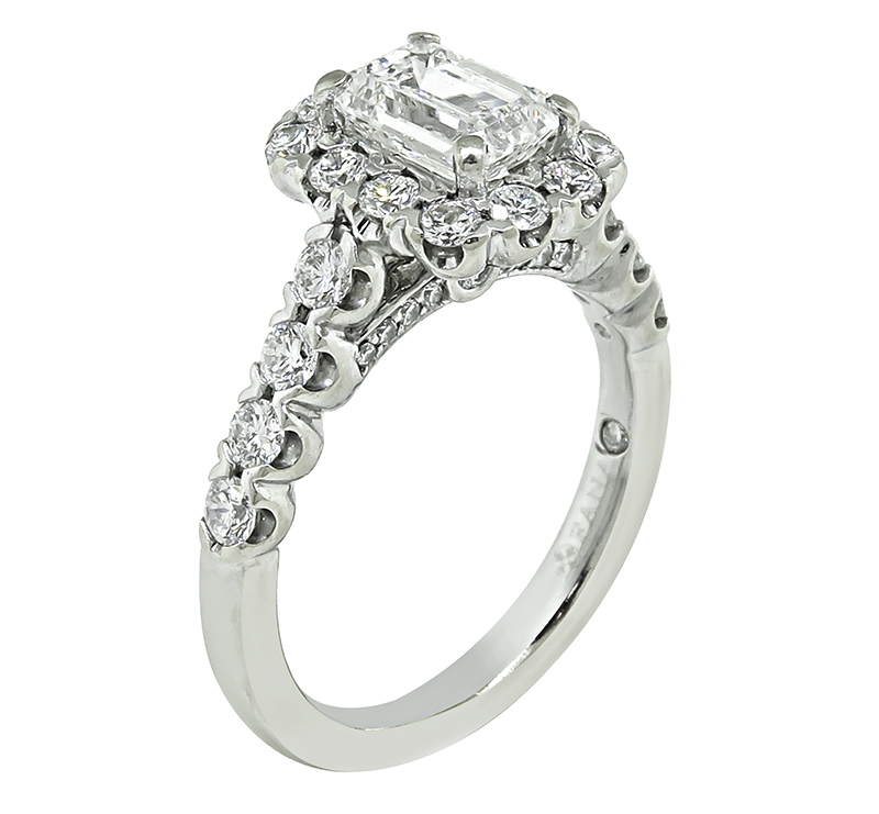 Estate Fana GIA Certified 0.90ct Diamond Engagement Ring