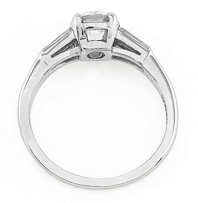Estate GIA Certified 1.01ct Diamond Engagement Ring