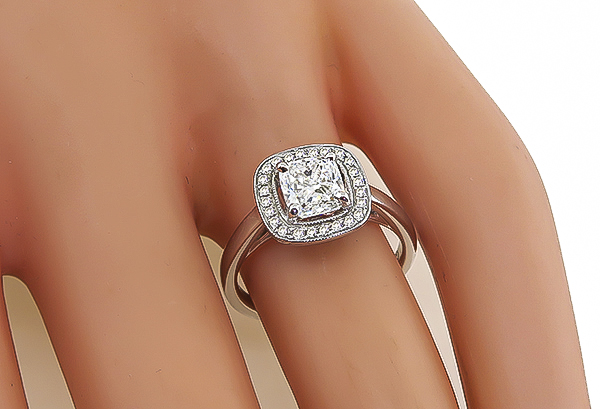 Estate GIA Certified 1.01ct Diamond Engagement Ring