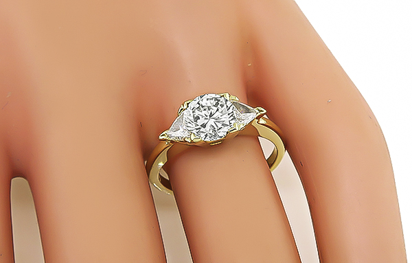 Estate GIA 1.04ct Diamond Engagement Ring
