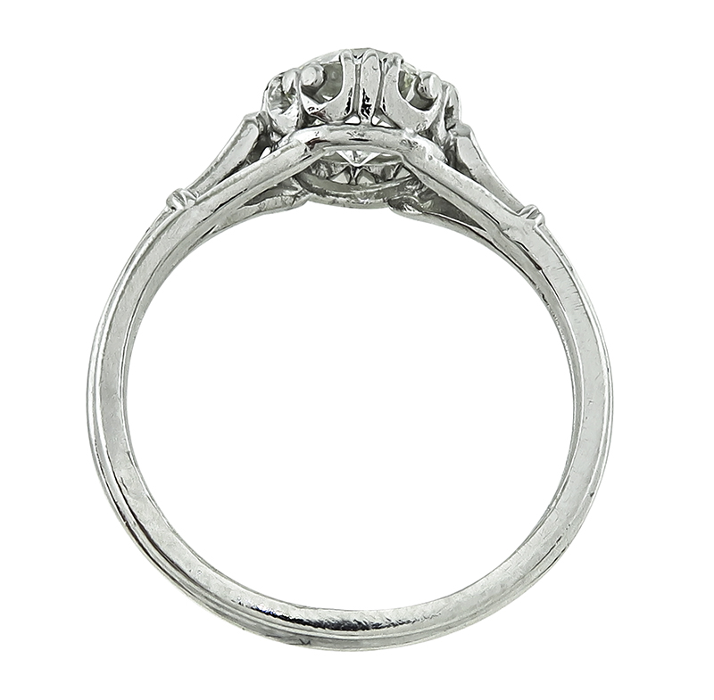 Estate GIA Certified 1.08ct Diamond Engagement Ring