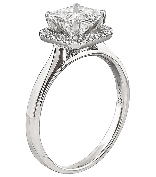 Estate GIA Certified 1.18ct Diamond Engagement Ring