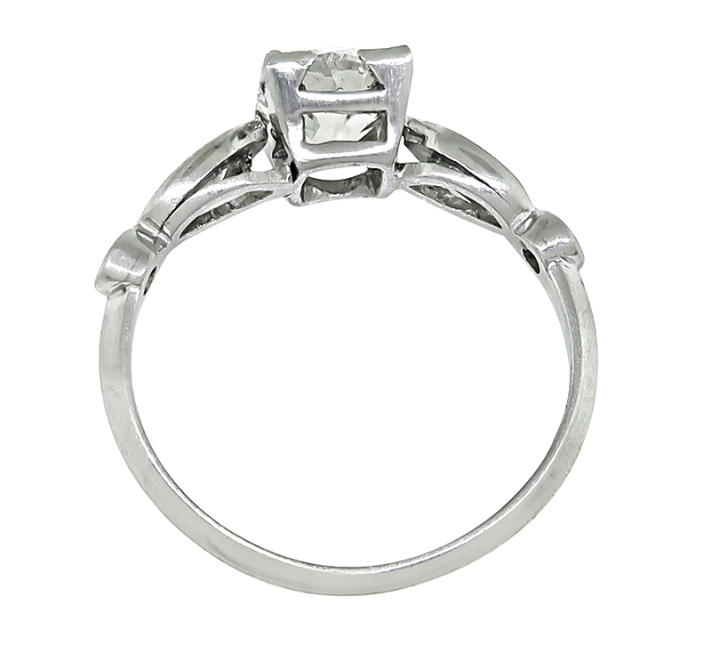 Estate GIA Certified 1.21ct Diamond Engagement Ring