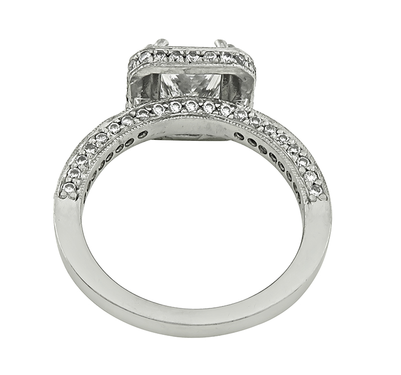 Estate GIA Certified 1.22ct Diamond Engagement Ring