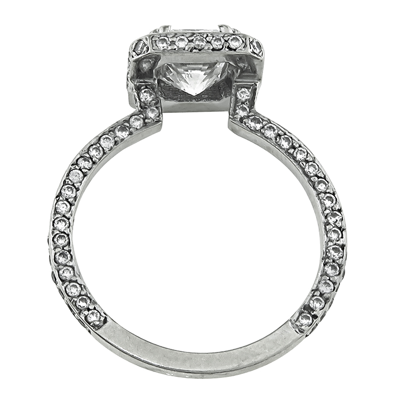 Estate GIA Certified 1.51ct Diamond Engagement Ring
