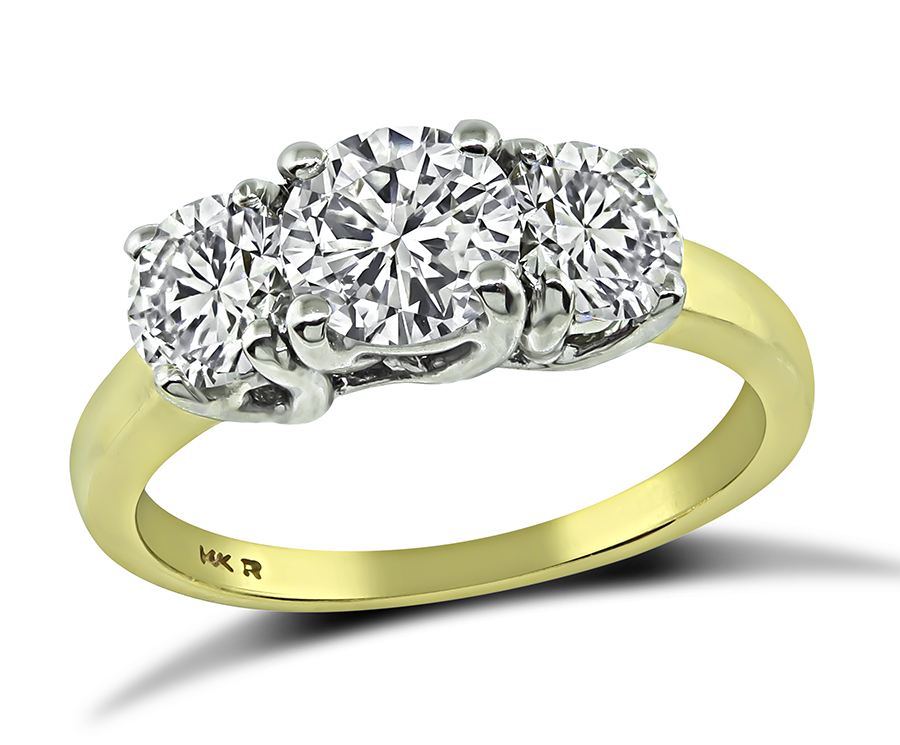 14k Gold Diamond Anniversary Ring
