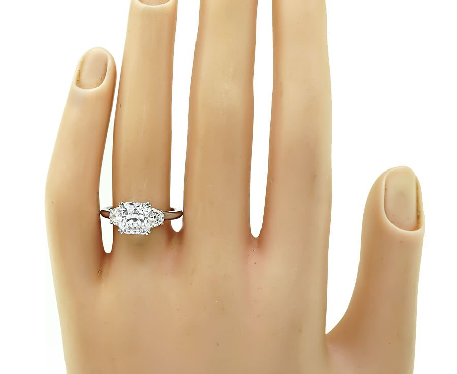 Estate GIA Certified 2.01ct Diamond Engagement Ring