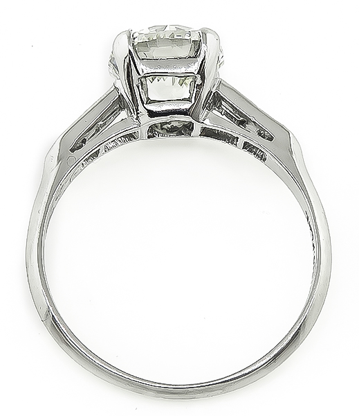 Estate GIA Certified 2.03ct Diamond Engagement Ring