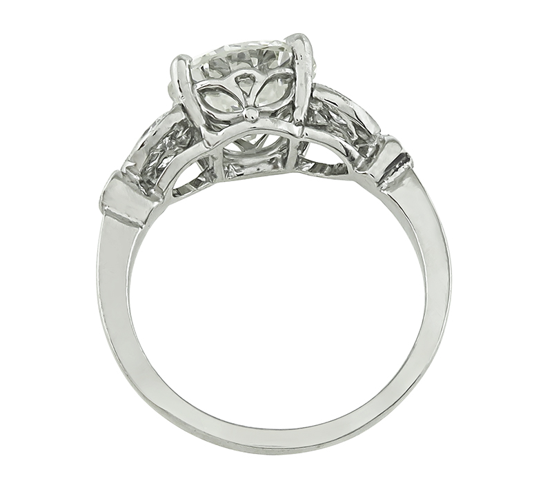 Estate GIA Certified 2.48ct Diamond Engagement Ring
