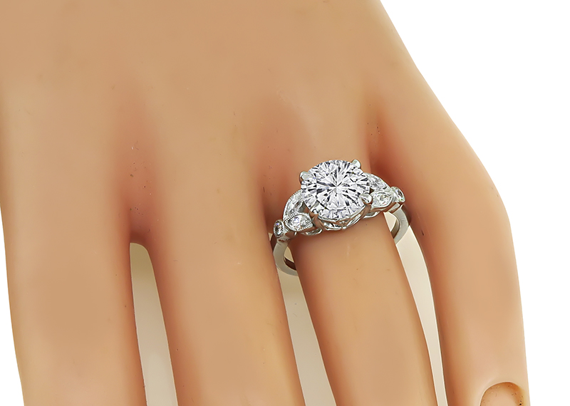 Estate GIA Certified 2.48ct Diamond Engagement Ring