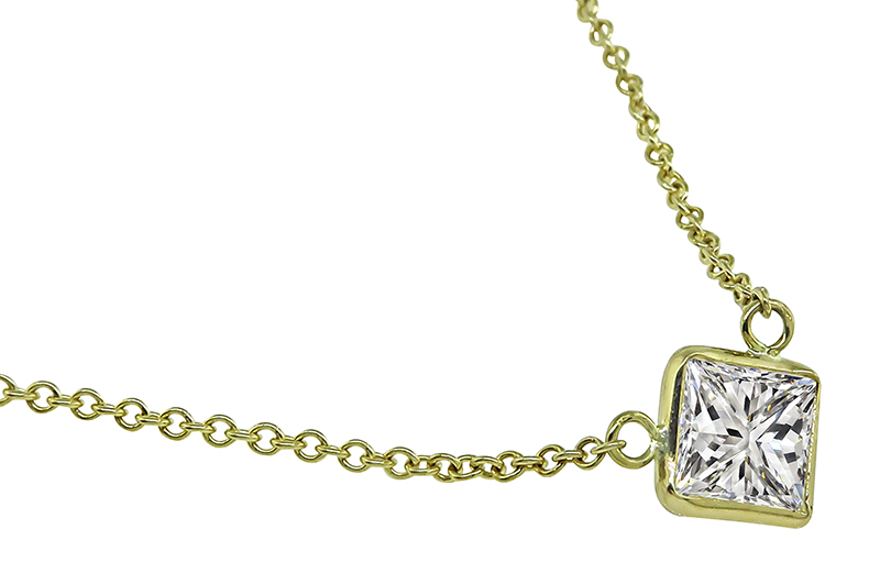 GIA 1.00ct Diamond Pendant Necklace