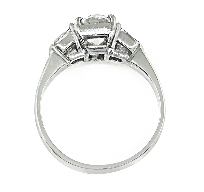 Estate GIA Certified 1.04ct Diamond Engagement Ring