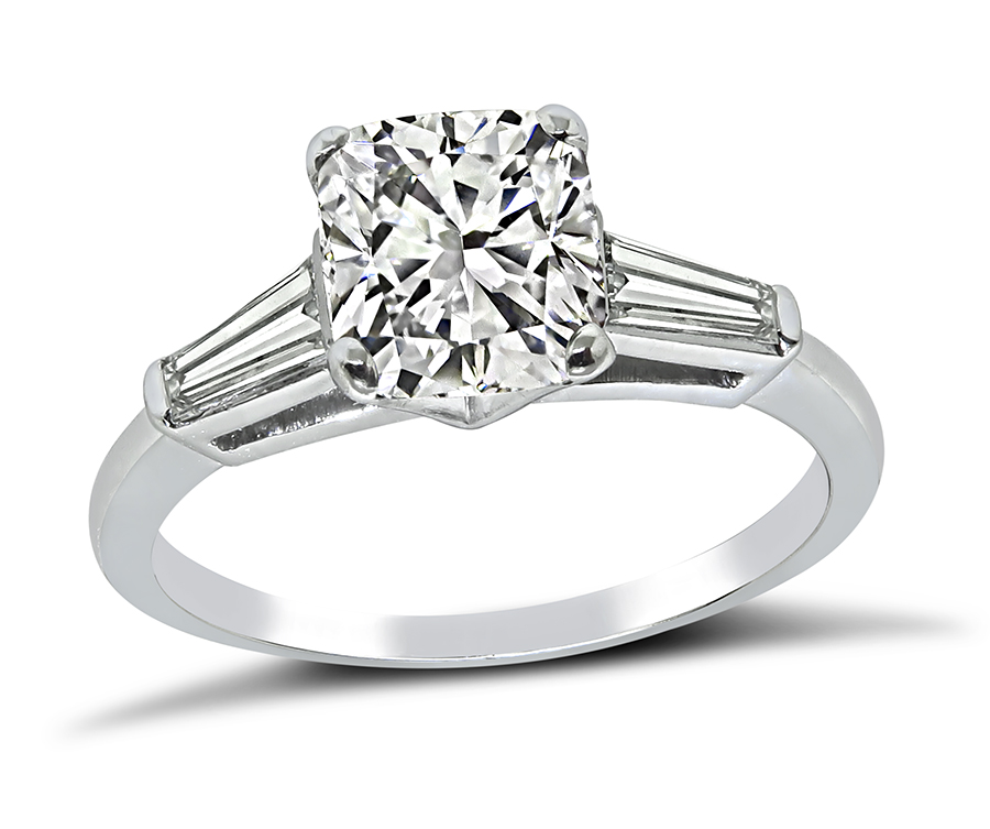 Estate GIA Certified 1.50ct Diamond Engagement Ring