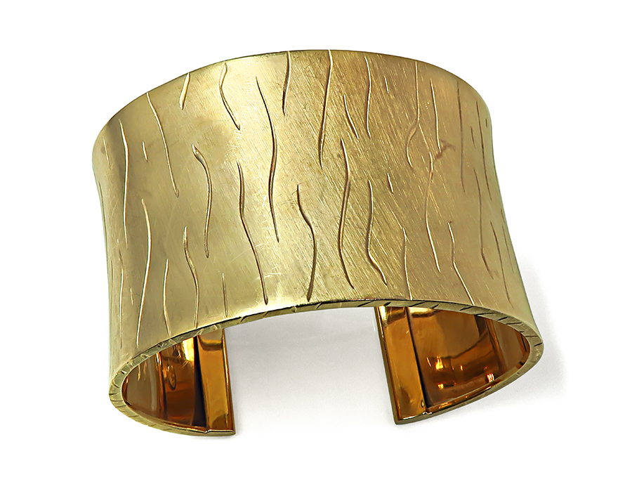 Estate Gold Cuff Bangle