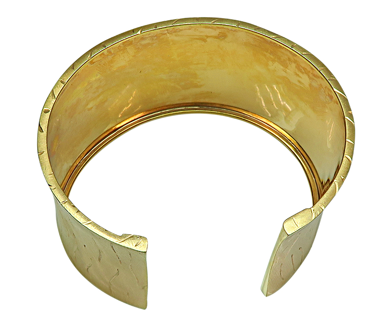 Estate Gold Cuff Bangle