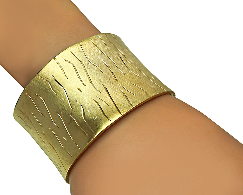 Estate Gold Cuff Bangle