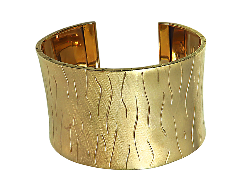 Estate Gold Cuff Bangle