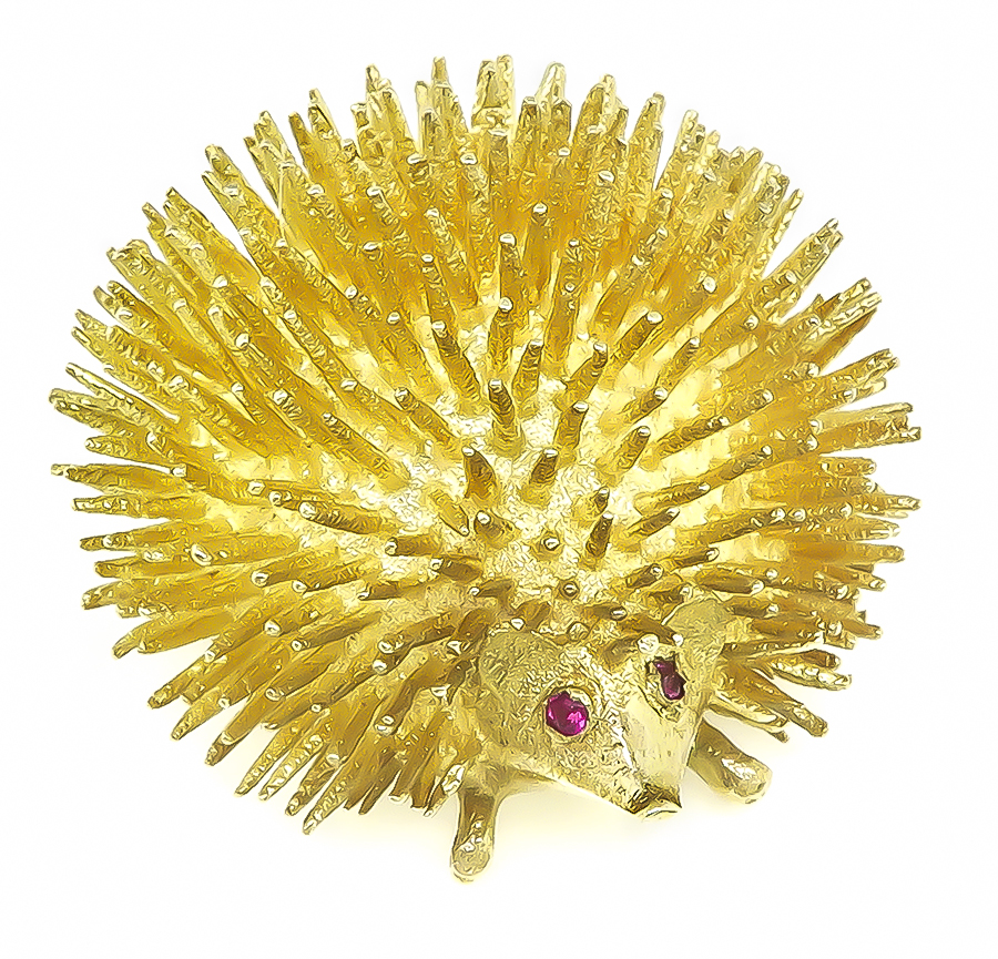 Estate Gold Hedgehog Pin