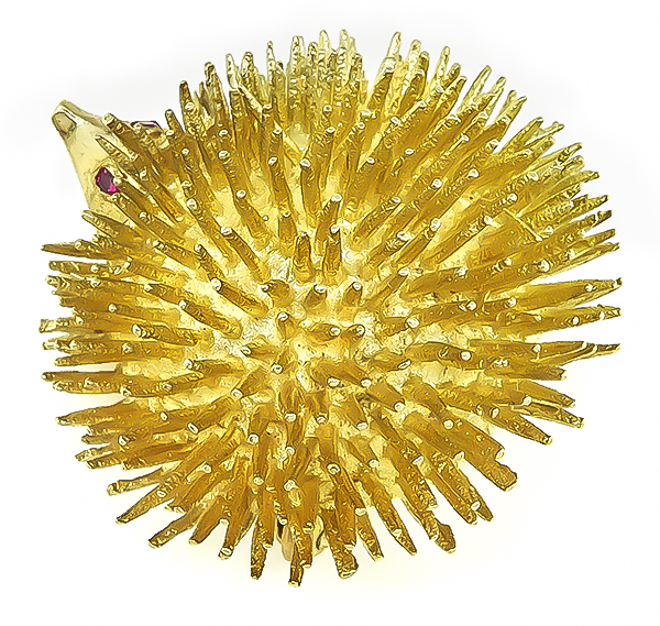 Estate Gold Hedgehog Pin