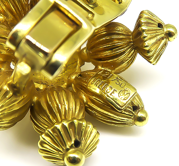 Estate Lalaounis Gold Earrings