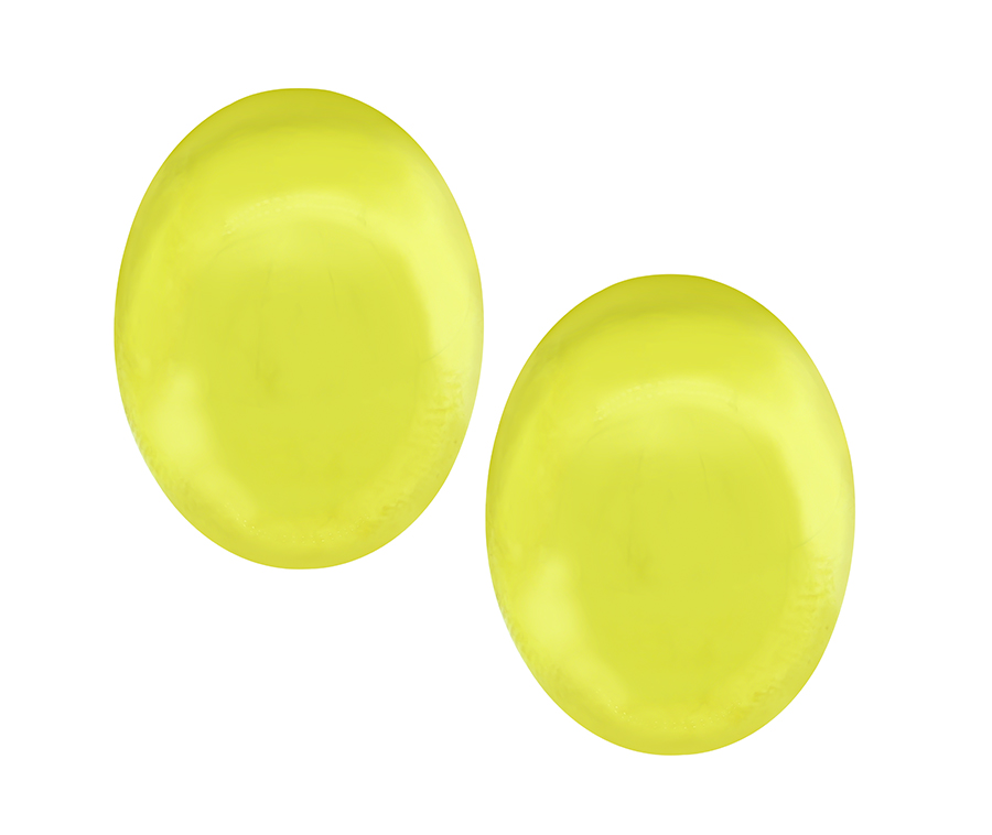 Estate Gold Oval Earrings
