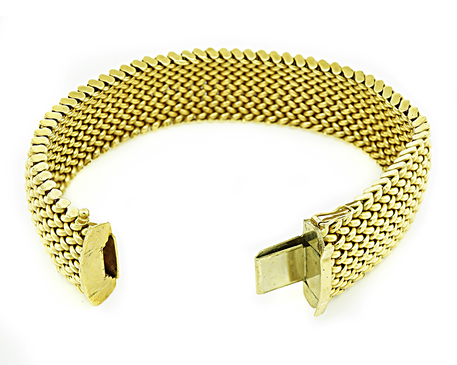 Estate Gold Weave Bracelet