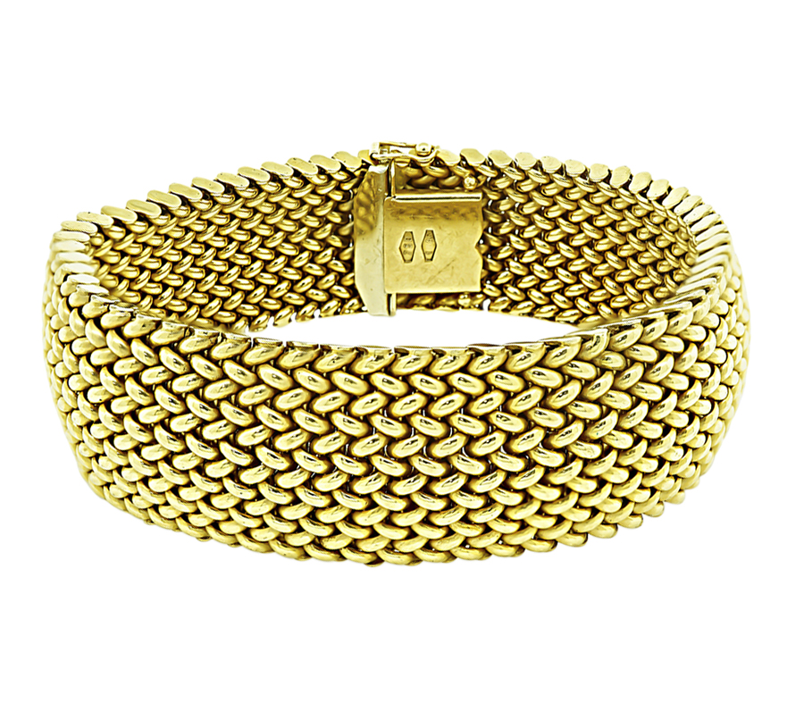 Estate Gold Weave Bracelet