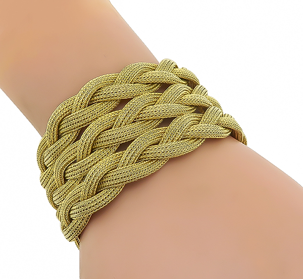 Estate Gold weave Bracelet